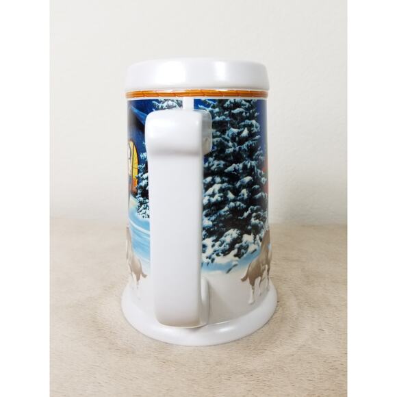 Budweiser Beer Stein Mug Holiday 2005 Handcrafted Brazil 7" Ceramarte Vintage - Picture 8 of 12